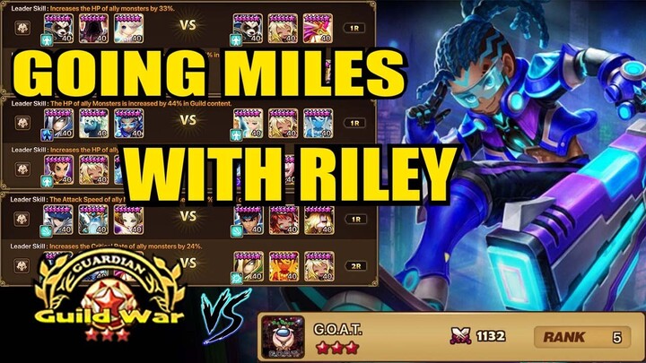 Beating RILEY META Defenses in Top Tier G3 Guild War x RTA! - Summoners War