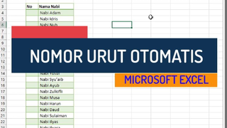 Nomor Urut Otomatis Di Microsoft Excel