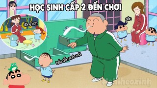 Shin Và Các Anh Chị Cấp 2 Đến Trường Chơi | Shin Cậu Bé Bút Chì | #CHIHEOXINH