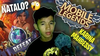 KARINA THE LAGGER | MOBILE LEGENDS (FUNNY GAMEPLAY) - #FILIPINO