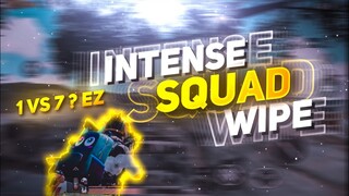 INTENSE SQUAD WIPE ⚡ | 1 vs 4 Montage | PUBG MOBILE