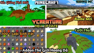 Cách Cài Addon Thế Giới Động Vật Bản Cập Nhật Mới Trên 100 Loài Thú Cho Mcpe 1.16 | KIDING MC