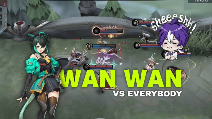 WAN WAN VS EVERYBODY - Mobile Legends Bang Bang