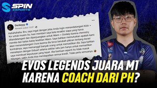 KRONOLOGI & PENJELASAN KONTROVERSI COACH EVOS ZEYS DAN BREN DUCKEY - DUCKEY TIDAK KONTRIBUSI DI M1?