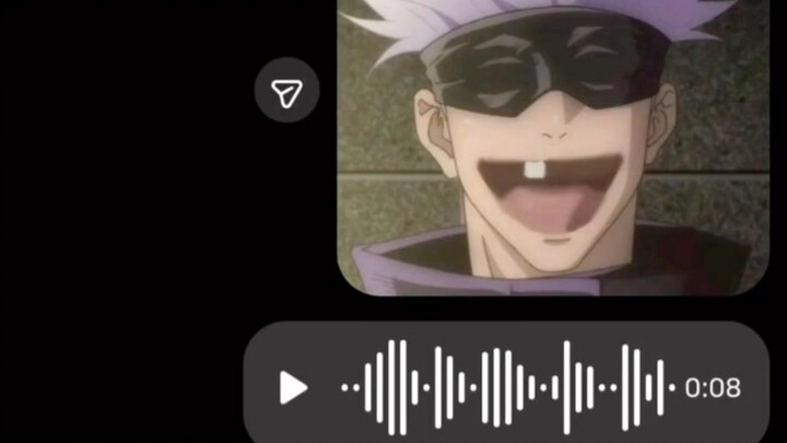 The ghostly scream Wuji Gojo let out after losing a tooth