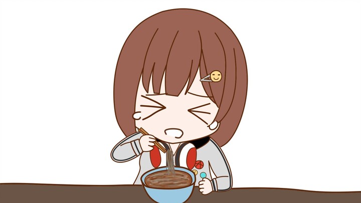 【Cooked Meat】Nanami talks while eating noodles