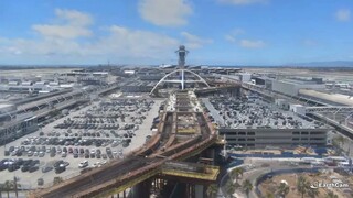 2021 Time Lapse of LAX People Mover Train Construction