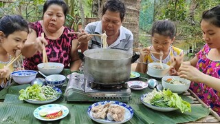 Thơm Ngon Bổ Dưỡng với Nồi Xí Quách Đuôi Heo Cả Nhà Đều Thích | TKQ & Family T843