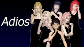 [MMD Naruto]Ino, Hinata, TenTen, Temari, Sakura, Karin & boys - Adios (Motion Dl)