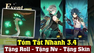 300 NT - 10 Viên Roll - Tặng Skin Và Nhân Vật 4 Sao - Tóm Tắt Nhanh Phiên Bản 3.4