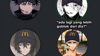 astaga gojo kok buger king, padahal sesama make topu mcd 🗿😭