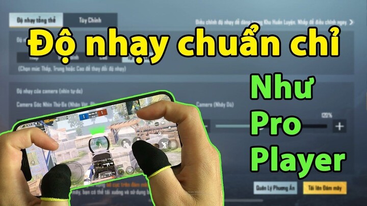 PUBG Mobile _ ĐỘ NHẠY CHUẨN KHÔNG CẦN CHỈNH NHƯ CÁC PRO PLAYER