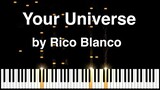 Your Universe by Rico Blanco Synthesia Piano tutorial with music sheet