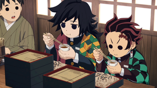 In a noodle eating contest with Tanjiro, Giyuu almost vomited. If it was salmon and radish, he would