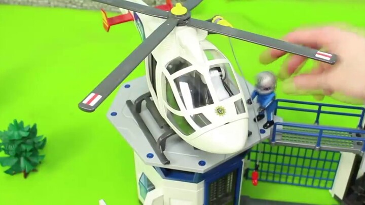 LEGO แกะกล่องของเล่นรถตำรวจและสร้างอาคารรถตำรวจสุดหรู