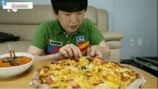 Pizza khoai lang + mì lửa phần 2 #mukbang