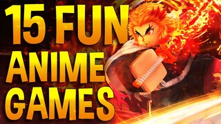 Top 15 Most Fun Roblox Anime games to play - PART 2