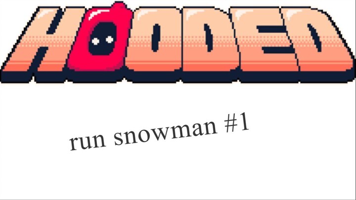 hooded run snowman