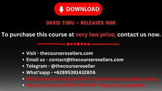 David Turu - Releases 100k