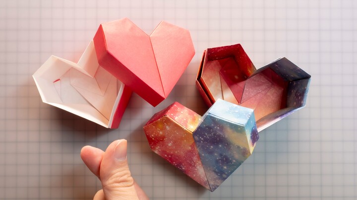 【พับกระดาษ-บทเรียน】ใส่สิ่งสำคัญไว้ในใจ แล้วจะพับกล่องรูปหัวใจยังไงดี?