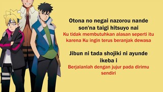 Boruto - Opening 9 (Lirik lagu terjemahan)