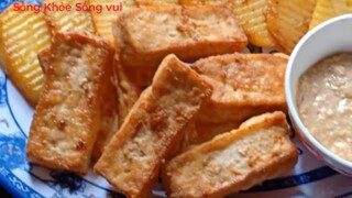 Cách làm món đậu hủ non chiên chao và khoai tây chiên chao  Chiên mặn