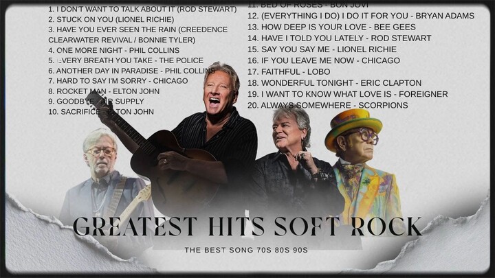 Soft Rock Love Songs || Elton John, Air Supply, Bee Gees, Lobo, Rod Stewart, Phil Collins,