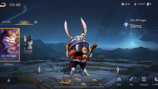 Liên Quân Mobile - Review Skin Slimz Chú Thỏ Ngọc Trên Cung Trăng Chị Hằng