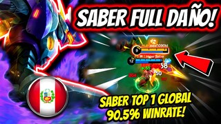 ¡EL MEJOR SABER DEL MUNDO ES PERUANO! SABER TOP 1 GLOBAL 90.5% WINRATE! | MOBILE LEGENDS