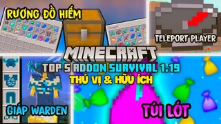 🌟TOP 5 Addon Sinh Tồn Cực Hay Và Có Ích Giúp Minecraft PE Trở Nên Đa Dạng Hơn Cho Phiên Bản 1.19