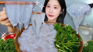 [ONHWA] The smallest fish chewing sound in the world! Transparent sashimi