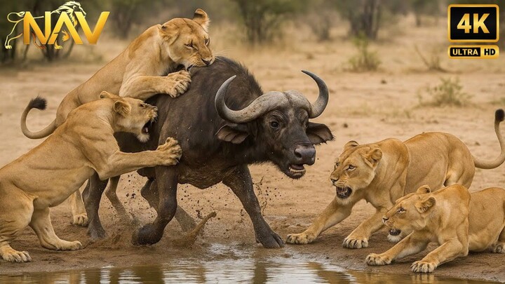 Lions Masters of the African Battlefield  Roar of the Wild 4K UHD Documentary (1080P HD)