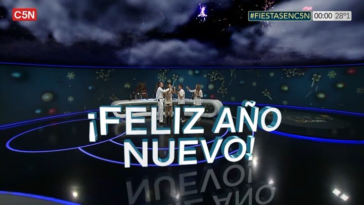 Feliz Año Nuevo 2026 En Argentina Del Canal C5N 🇦🇷