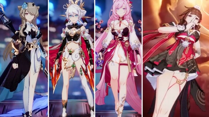 [Honkai Impact 3] โชว์สกินเทศกาลตรุษจีน 4 ชุด สุดจะบรรยาย (เหรินลวี่ เยี่ยนลวี่ ไห่ซี หลี่ซู่ซาง มี่