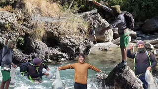asala fishing in Nepal | cast netting in Nepal | himalayan trout fishing |
