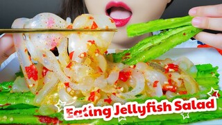 ASMR COOKING JELLYFISH AND DRAGON BEAN SALAD EXTREME CRUNCHY EATING SOUNDS | LINH-ASMR 먹방