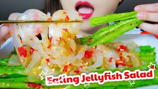 ASMR COOKING JELLYFISH AND DRAGON BEAN SALAD EXTREME CRUNCHY EATING SOUNDS | LINH-ASMR 먹방