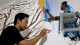 Melukis Mural Sederhana