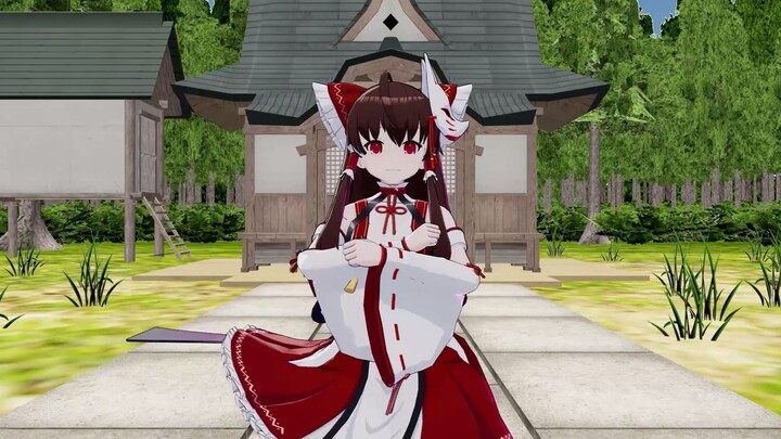 [Animasi]MMD 3D: Dongfang Project - Goyangan Reimu