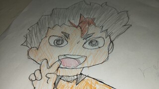 DRAW SKETCH HAIKYUU LIBERO PART 1