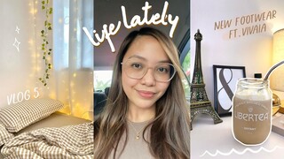 VLOG 05 ✿ life lately, korean grocery, room update, new footwear ft. Vivaia 👡🧺🍜