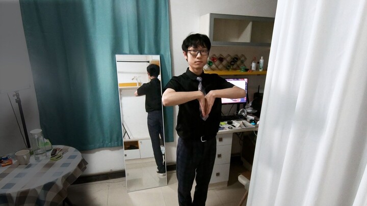 The original skin dances like a god, practicing the perspective in the mirror