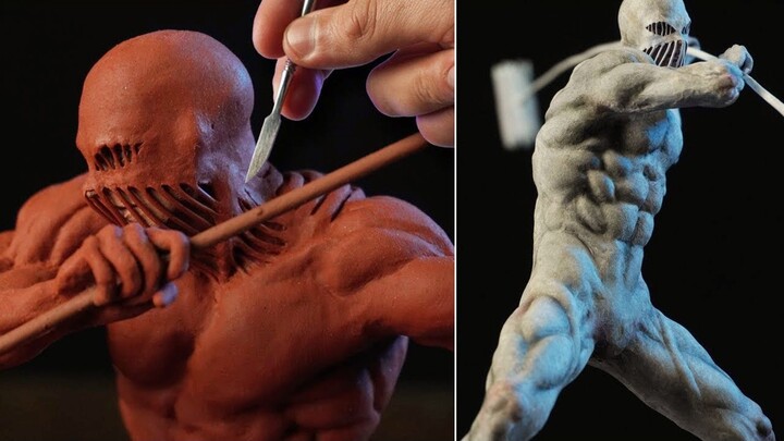 [Sculpture] Making "Attack on Titan" Warhammer Titan Clay Statue/Dr. Garuda