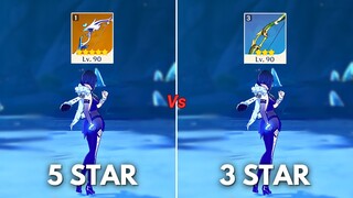 Best F2P Weapon for Yelan?? 3 STAR vs 5 STAR !! [ GENSHIN IMPACT ]