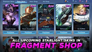 UPCOMING SKINS IN RARE FRAGMENT SHOP | MLBB RARE FRAGMENT SHOP UPDATE 2022 | FREE RARE FRAGMENTS