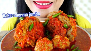 ASMR BAKSO MERCON JUMBO| MUKBANG |  EATING SOUNDS