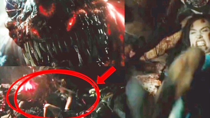 Outlander 2008 - Woman kicking a monster fight for life! Man vs monster, kick, moorwen attack brutal