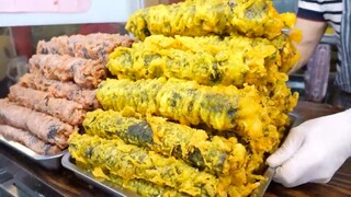 Cuộn rong biển khổng lồ ,mực chiên giòn #monanngon