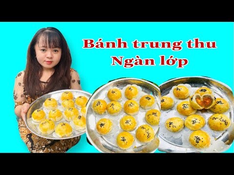 Nàng Út Ống Tre lần đầu tiên làm bánh trung thu Đài Loan để đãi cả nhà || Bánh Trung Thu