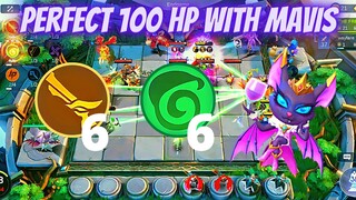 PERFECT 100 HP WITH MAVIS 2ND SKILL NATURE GUNNER COMBO | BEST COMMANDER FOR NATURE SPIRIT MLBB META